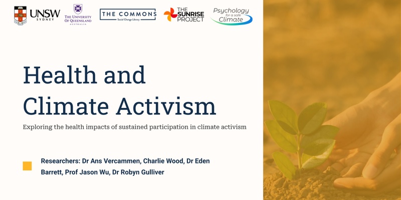 Health and Climate Activism - Research Report Back