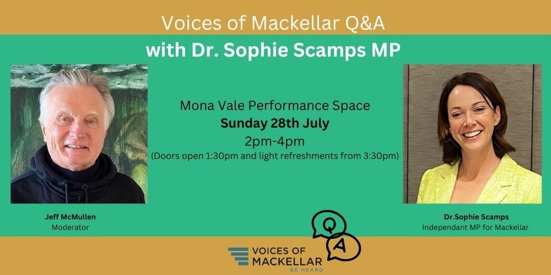Mackellar Q&A with Dr. Sophie Scamps MP