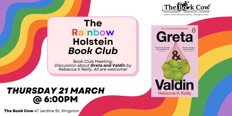 Rainbow Holstein Book Club Meeting - Greta and Valdin