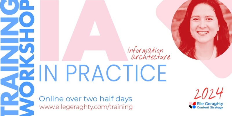 Information architecture in practice - May 2024 - online