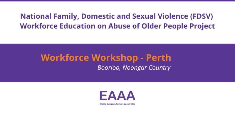 Workforce Consultation Workshop - Perth WA