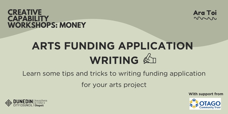 Arts Funding Application Writing 