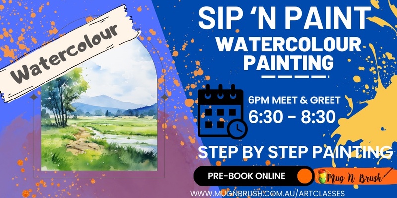 Sip 'n Paint - Introduction to Watercolours with Gan