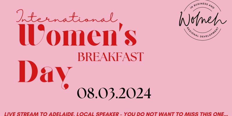 WiBRD 2024 International Women's Day Breakfast 