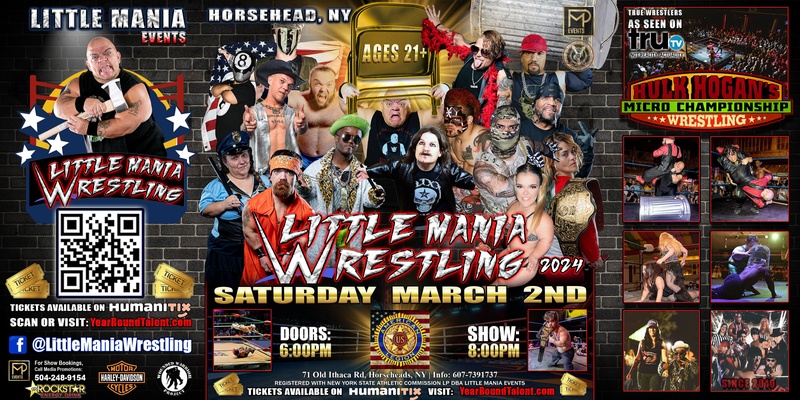 Horseheads, NY - Little Mania Events Presents: Little Person Wrestling!