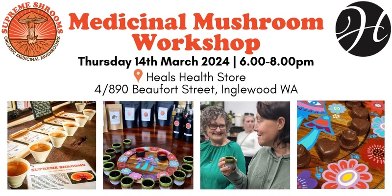 Medicinal Mushrooms Workshop at Heals Health Store Inglewood