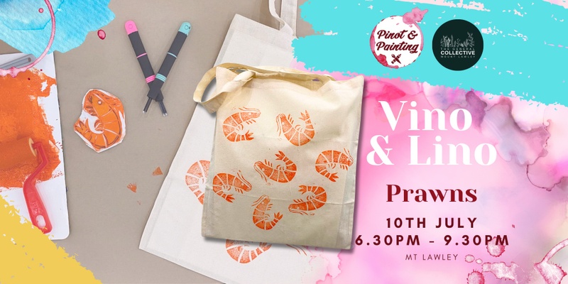 Vino & Lino: Prawns (Tote Bags & Cards) @ The General Collective 