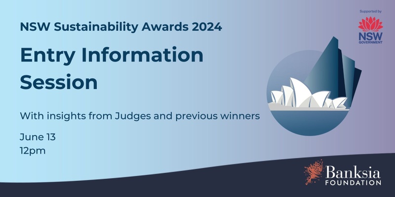 Online Information Session - NSW Sustainability Awards 2024