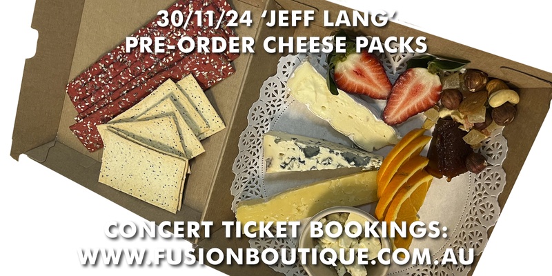 BAROQUE pre-order CHEESE PACK for the "Jeff Lang" concert