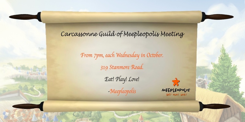 Inter-Cafe Competition - Carcassonne Guild of Meepleopolis meeting