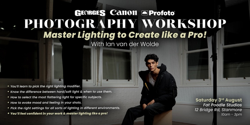 Photography workshop: Master Lighting to create like a pro!