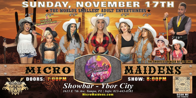 Tampa, FL - Micro Maidens: Dwarf Dancers @ Showbar Ybor City! "The Only Micro Revue in the World!"