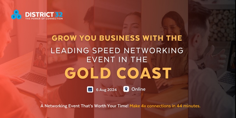 Gold Coast's Leading Speed Networking Event – Online – Tue 06 Aug