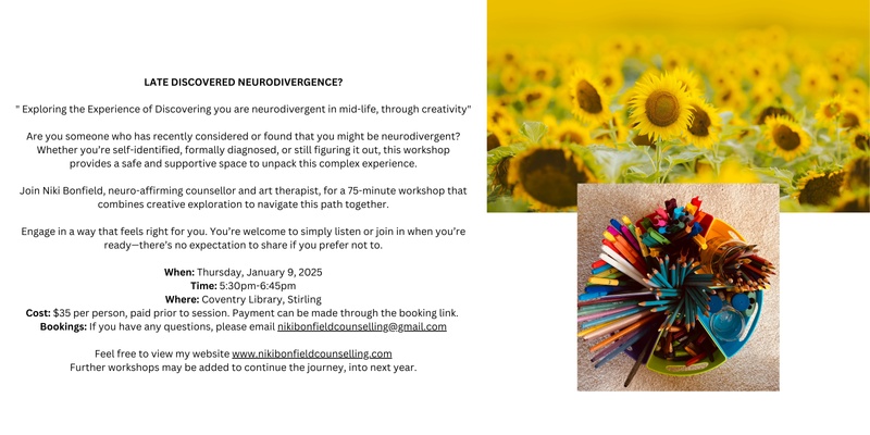 Late Discovered Neurodivergence Workshop