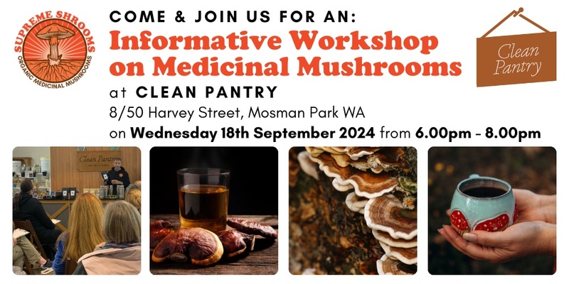 Medicinal Mushrooms Workshop at Clean Pantry