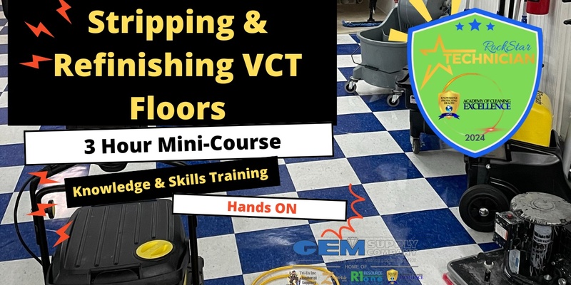 Stripping & Refinishing VCT Floors * Jacksonville Classroom * 11/3/24