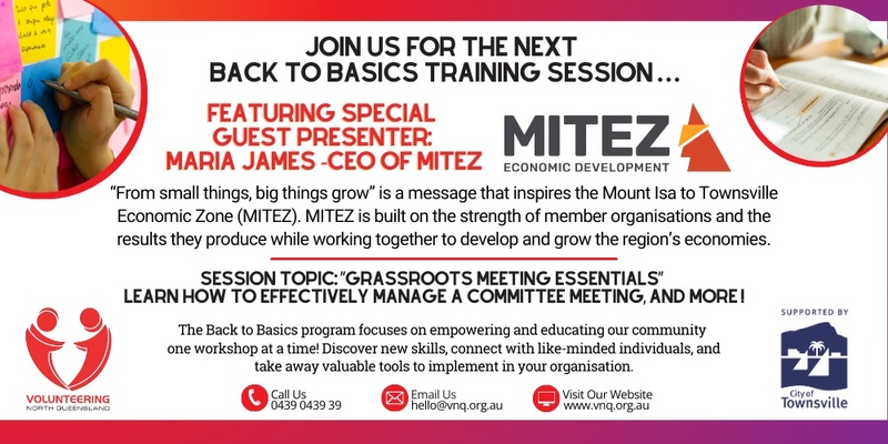 BACK TO BASICS: October 23rd Session "Grassroots Meeting Essentials"