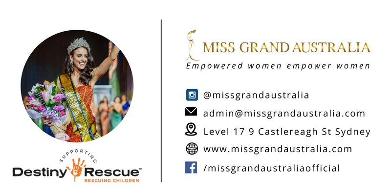The Grand Gala: Miss Grand Australia National Finals in support of Destiny Rescue