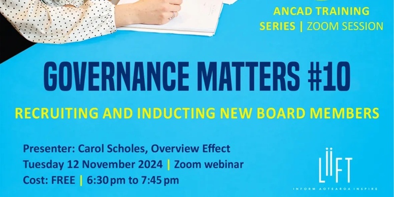 RECRUITING AND INDUCTING NEW BOARD MEMBERS (part of the FREE Governance Matters monthly series)