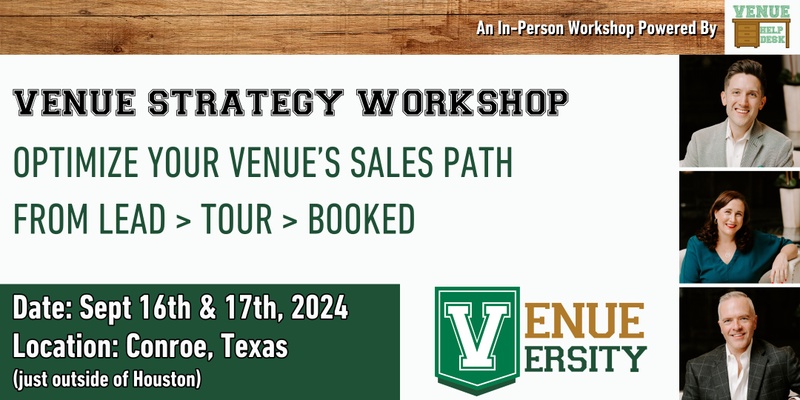 Venueversity Workshops powered by Venue Help Desk - Texas