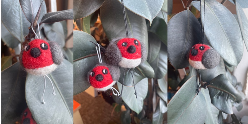 Dry Felting 101: Robins for Your Tree with Heather