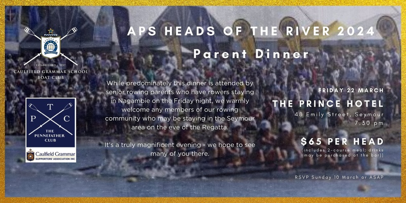 APS Heads of the River Parent Dinner 2024
