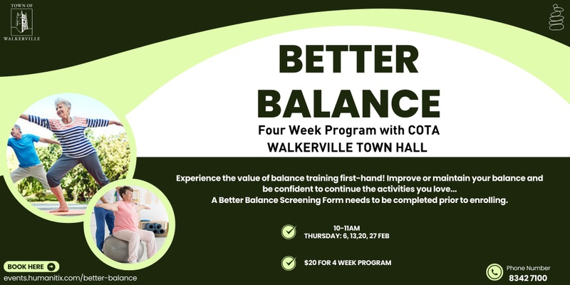 Better Balance - four week program