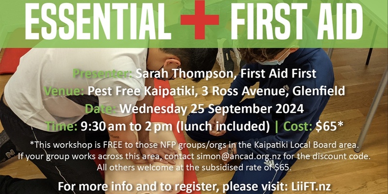 ESSENTIAL FIRST AID WORKSHOP