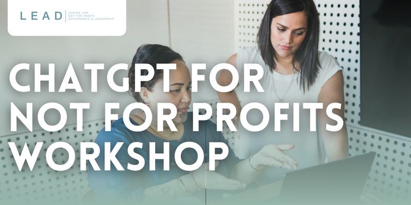 Chat GPT for Not For Profits Workshop