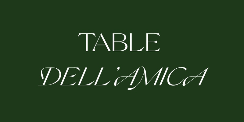 TABLE | Dell'amica - Aperitivo