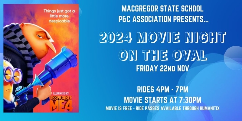  MSS P&C Movie Night on the Oval -  Friday 22.11.2024 