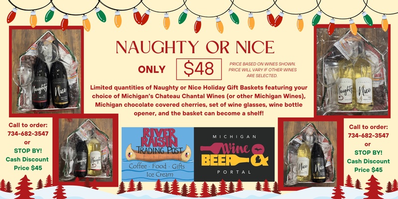 Naughty or Nice - Chateau Chantal Christmas Gift Basket