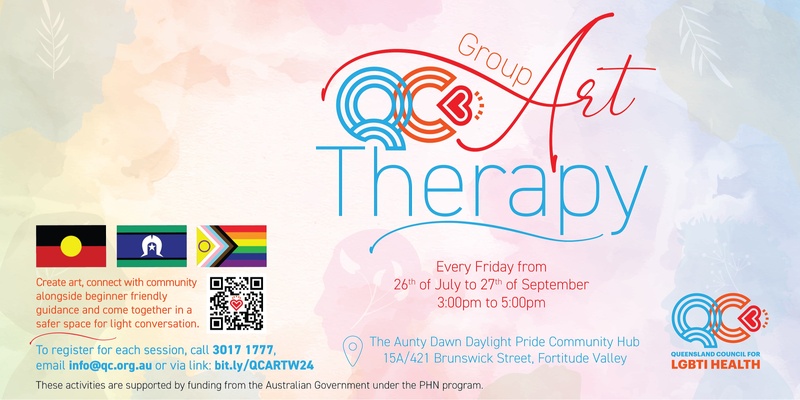 QC Group Art Therapy Workshops, for LGBTIQ+ communities