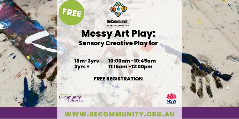 Messy Art Play - Sensory Creative Play - Toddlers 18months - 3 years | KEMPSEY