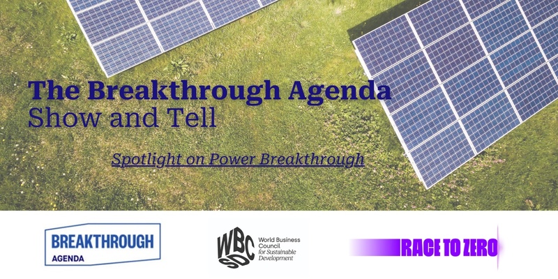 The Breakthrough Agenda Show & Tell (Option #1)