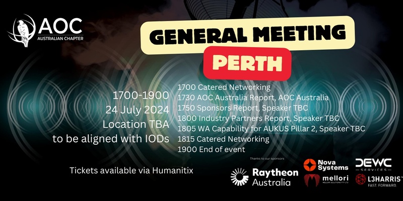 AOC Australia General Meeting - Perth