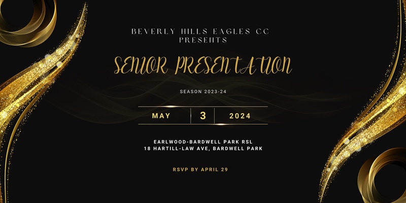 Beverly Hills Eagles Cricket Club Senior Presentation Season 2023-24