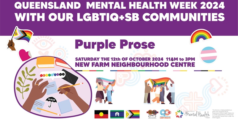 Purple Prose: Connect for Mental Health with our LGBTIQ+SB communities