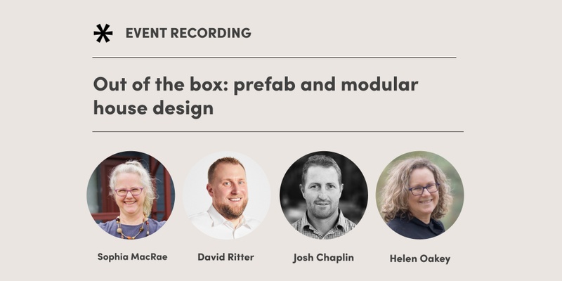 Out of the box: Prefab and modular house design  Recording