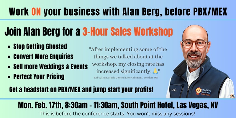 PBX/MEX Wedding & Event Sales Workshop