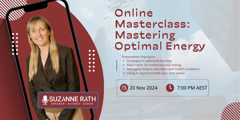 Online Masterclass: Mastering Optimal Energy