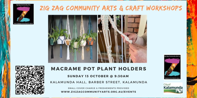  ZZCA Workshops - Macrame Pot Plant Holders