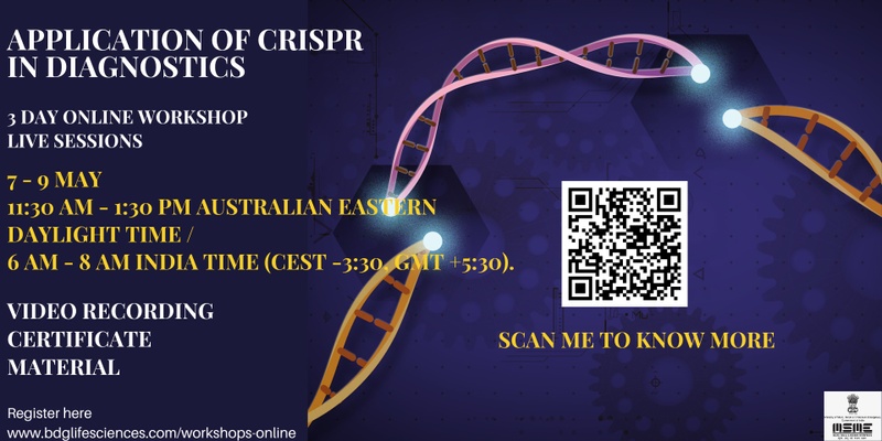 Application of CRISPR in Diagnostics | A 3 Day Certificate Online Training