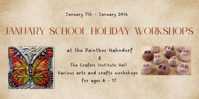 January school holiday workshops