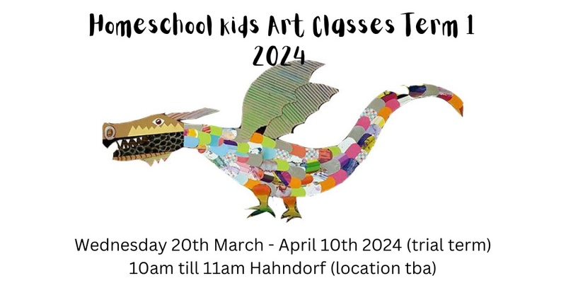 Arty Types home school kids art classes Term 1 2024