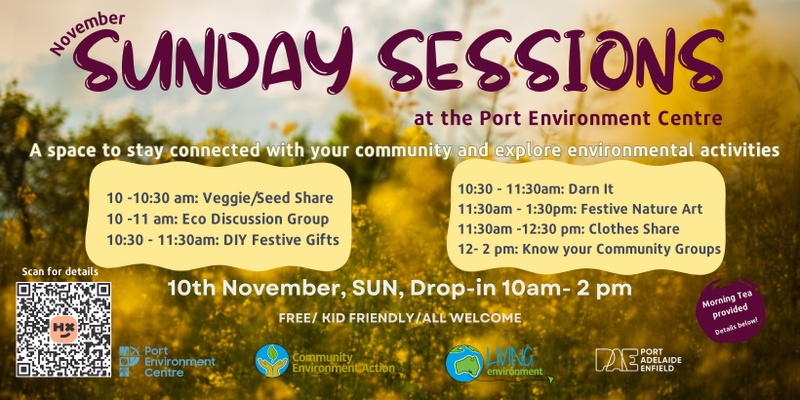 November Sunday Session at the Port Environment Centre!