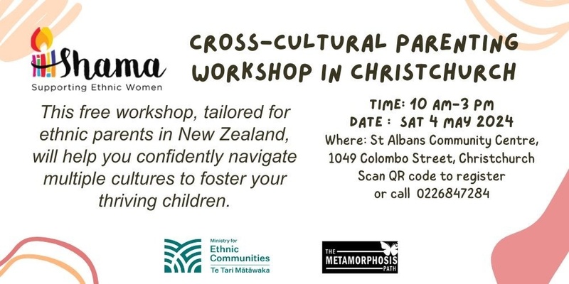 Cross-Cultural Parenting Workshop in Christchurch May 2024