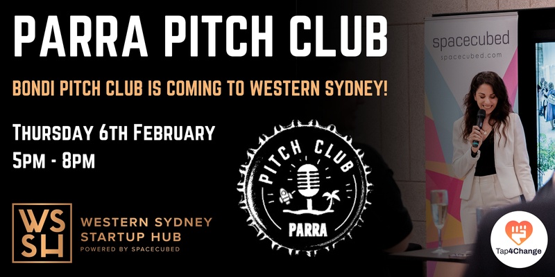 Parra Pitch Club Launch at the Western Sydney Startup Hub