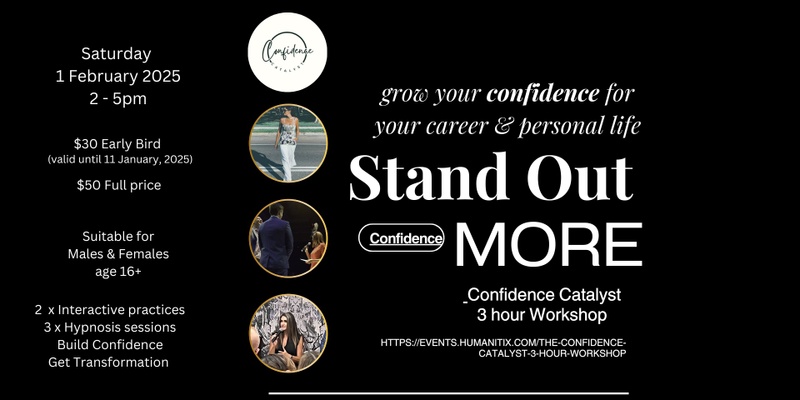  The Confidence Catalyst 3 hour workshop