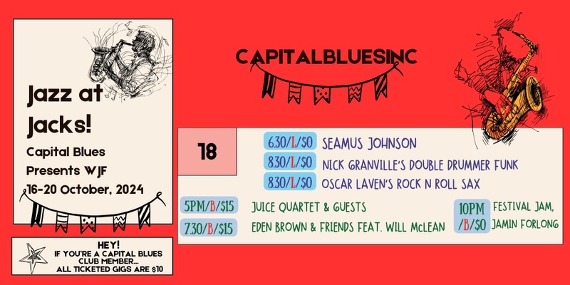 Capital Blues Inc WJF Friday Pass